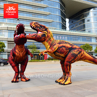 Mascota de dinosaurio inflable Traje de dinosaurio Inflables Animal de dibujos animados Productos publicitarios para caminar Traje de dinosaurio inflable