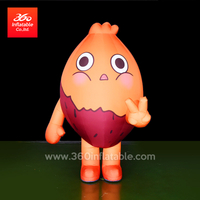 Promoción de Festival de alta calidad traje de dibujos animados inflable publicidad traje de mascota de pollo inflable personalizado