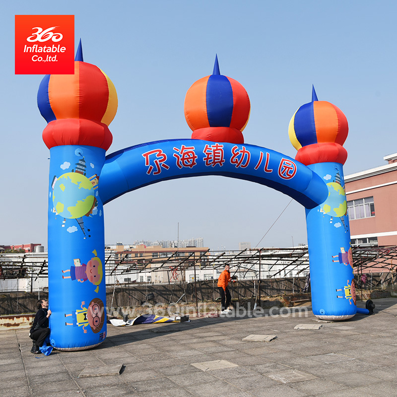 Aduana inflable del arco del castillo de la publicidad de la apertura del nuevo semestre del jardín de la infancia