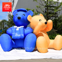 Precio de fábrica de alta calidad famoso oso de dibujos animados IP personaje publicidad mascota oso inflable personalizado