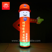 Lámparas con logotipo personalizado Inflatables Lámpara LED que hace publicidad Lámparas de tubo inflables Personalizar