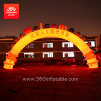 Festival de la calle comercial Luces LED Arcos Personalización Actividades de promoción Arco LED inflable Personalizado
