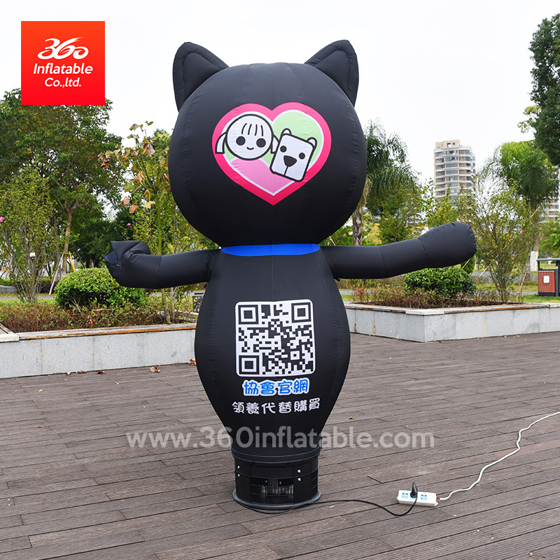 Promoción de publicidad comercial Anuncio de marca Gato de dibujos animados Lámpara Tubos que agitan Bailarines Lámpara personalizada