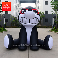 Personaje de dibujos animados de publicidad de fábrica inflable de China de alta calidad Personalizar mascota inflable Gato personalizado