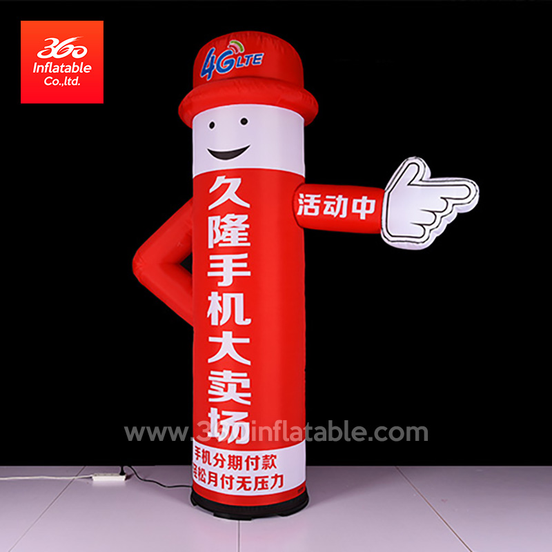 Impresión personalizada y logotipo de la lámpara Publicidad personalizada Lámparas LED inflables Tubo personalizado