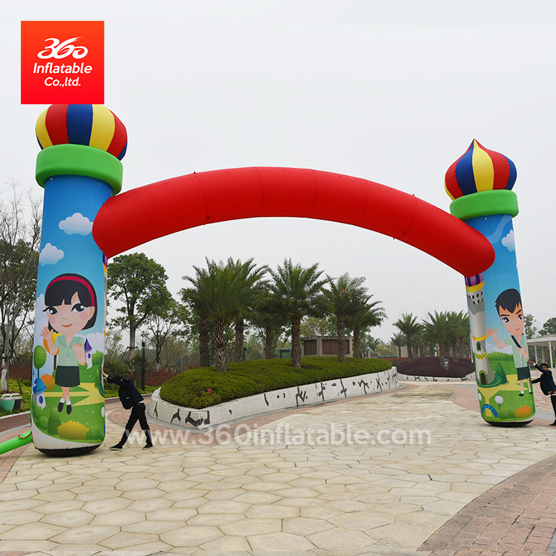 Aduana inflable del arco de la publicidad de la ceremonia de apertura del jardín de la infancia
