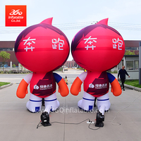Precio de fábrica inflable de China, publicidad de alta calidad, personaje lindo inflable de dibujos animados personalizado