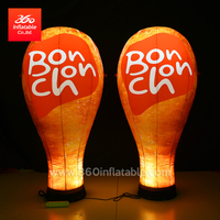 Lámpara de bailarina de aire 360 ​​de alta calidad, fabricante de inflables, lámpara de globo de aire de dimensión personalizada, personalizada